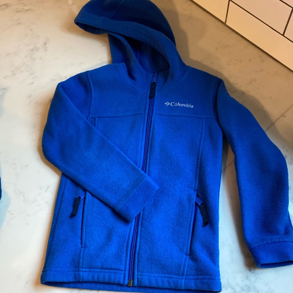 Kids Columbia zip fleece jacket, size 6/7